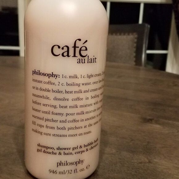 philosophy CAFE AU LAIT Shampoo Bubble Bath & Shower Gel Sealed - Picture 2 of 2